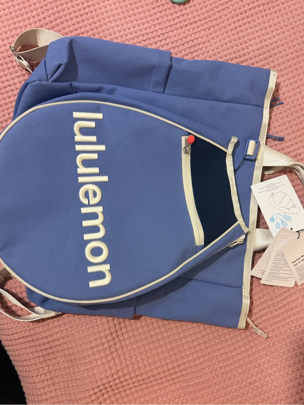 LULULEMON Racket Bag 19L - Prep Blue/Club Blue/Light Ivory - Picture 4 of 5